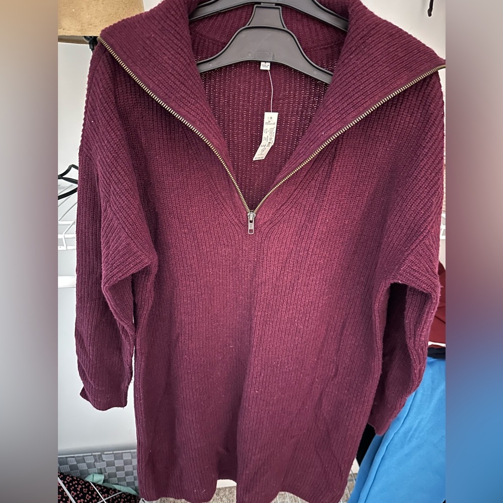 Madewell Half Zip Sweater Dress